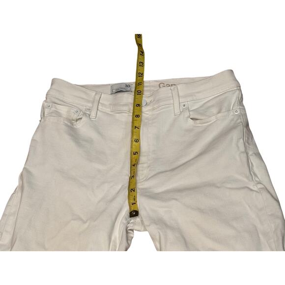 Gap 1969 Women’s 30R True Skinny White Jeans | Mid-Rise Stretch Classic Denim - Picture 8 of 9